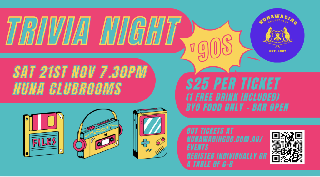Trivia Night 2026- 21st November