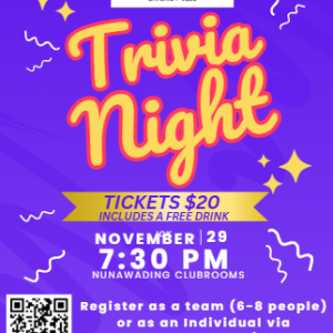 Trivia Night - 29th November