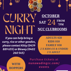 Curry Night - 24th October